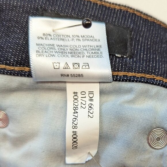 Express Slim Straight Size 36x30 Raw Denim - Picture 13 of 14